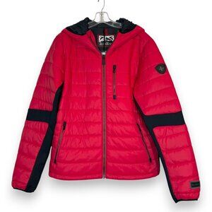 Alp-n-Rock Puffer Jacket Red Black Outdoor Resortwear Ski Snow Large